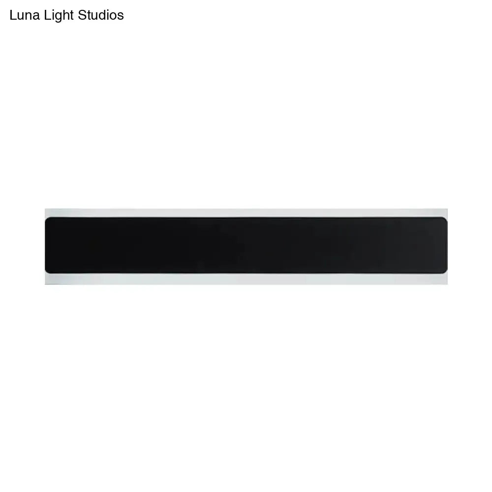Minimalist Black and White LED Wall Lamp Sconce