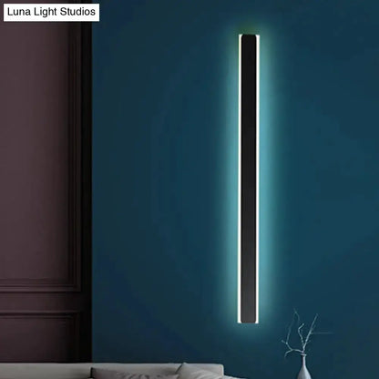 Minimalist Black and White LED Wall Lamp Sconce