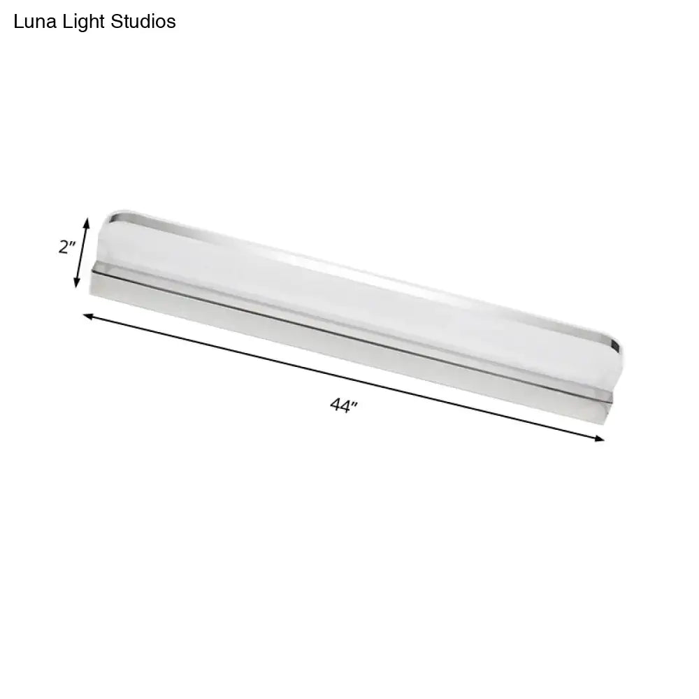 Chrome LED vanity light bar 44-inch long, 2-inch tall Decorbites on Tampa Home & Garden Store