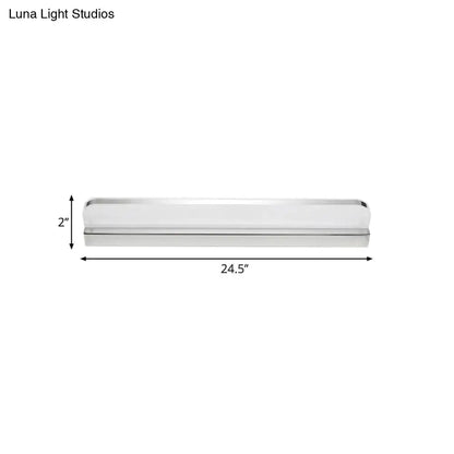 Chrome LED vanity light 24.5 in long, 2 in tall by Decorbites on Tampa Home & Garden Store