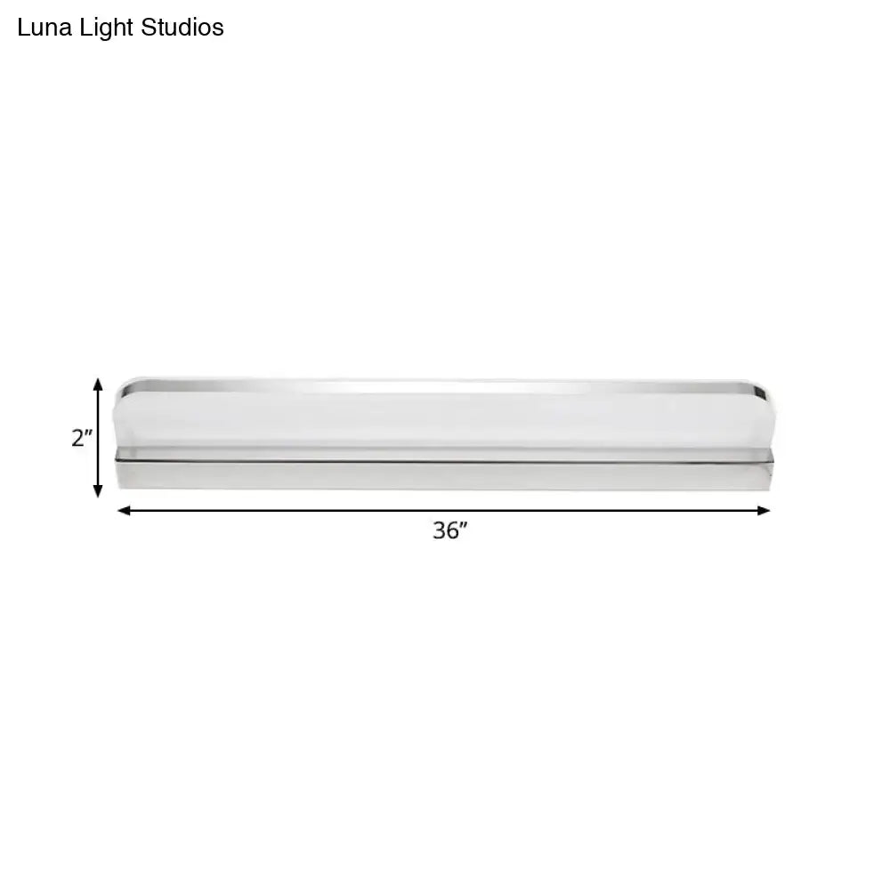 Chrome LED Vanity Light 36-inch long with chrome finish by Decorbites on Tampa Home & Garden Store