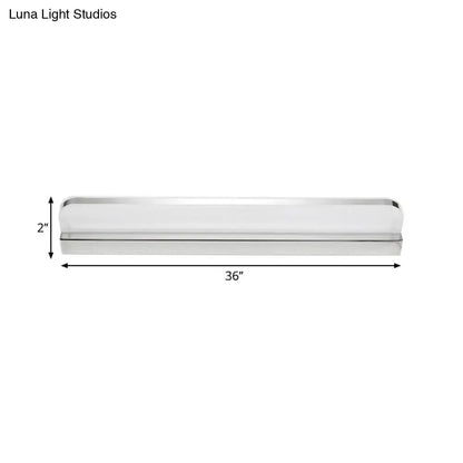 Chrome LED Vanity Light 36-inch long with chrome finish by Decorbites on Tampa Home & Garden Store