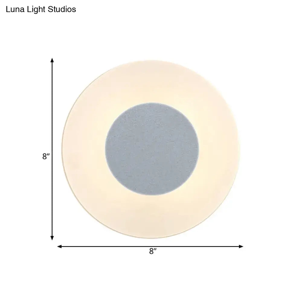 Ultra Thin Acrylic LED Wall Sconce in Warm/White/Natural Light - Minimalist Design