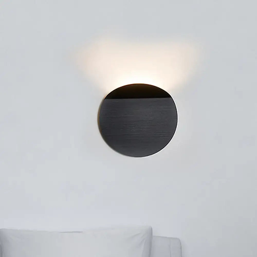 Copper Wall Sconce Light by Decorbites, round dark bronze wall sconce with upward glow on Tampa Home & Garden Store