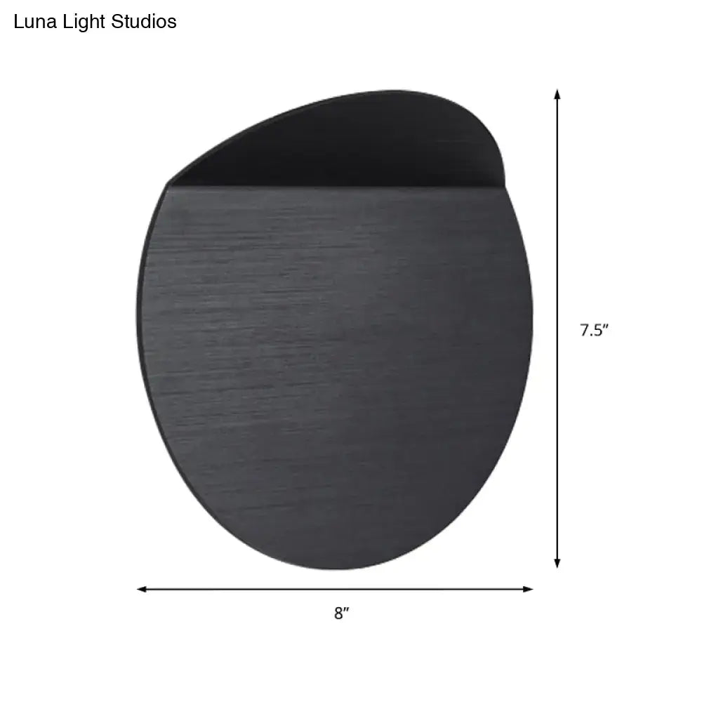 Copper wall sconce light with an oval backplate and curved top, 8x7.5 in Decorbites on Tampa Home & Garden Store