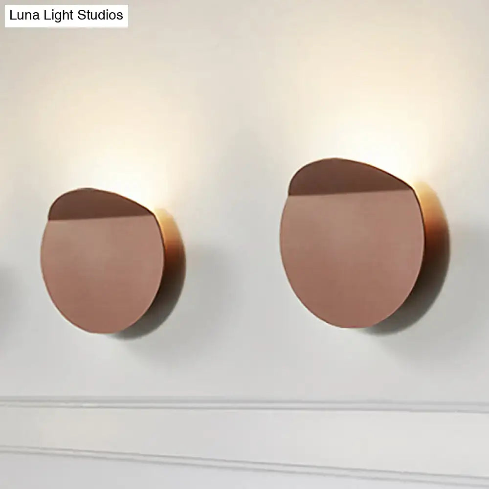 Copper wall sconce light pair with round disc design by Decorbites on Tampa Home & Garden Store