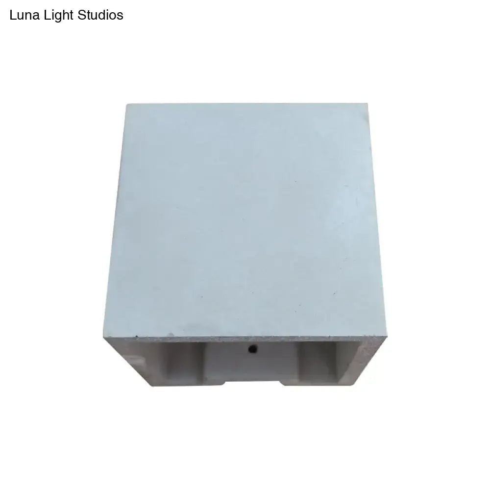 Grey cement wall light by Decorbites; wall-mounted minimalist fixture for home & garden on Tampa Home & Garden Store