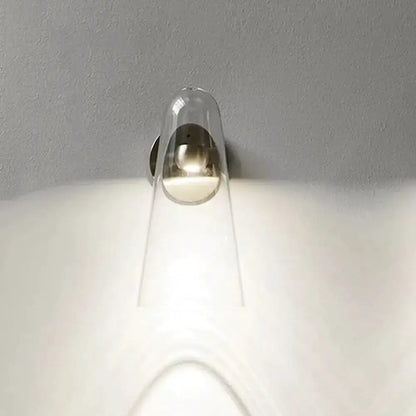 Minimalist gold and clear acrylic wall mount kitchen sconce by Decorbites on Tampa Home & Garden Store