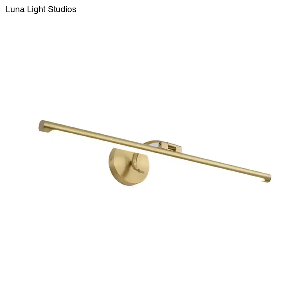 Brass LED Vanity Sconce by Decorbites, rod-style wall mount on Tampa Home & Garden Store