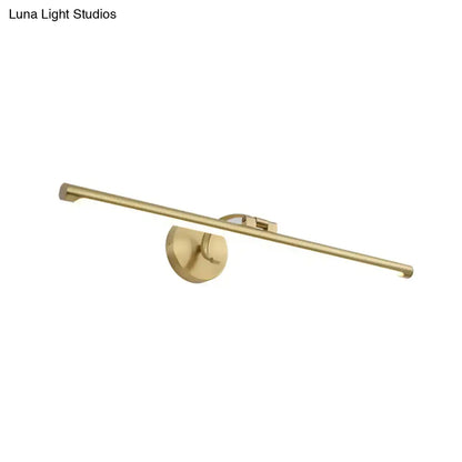 Brass LED Vanity Sconce by Decorbites, rod-style wall mount on Tampa Home & Garden Store