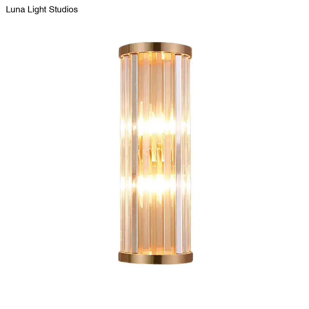 Elegant Gold Crystal Wall Sconce for Home