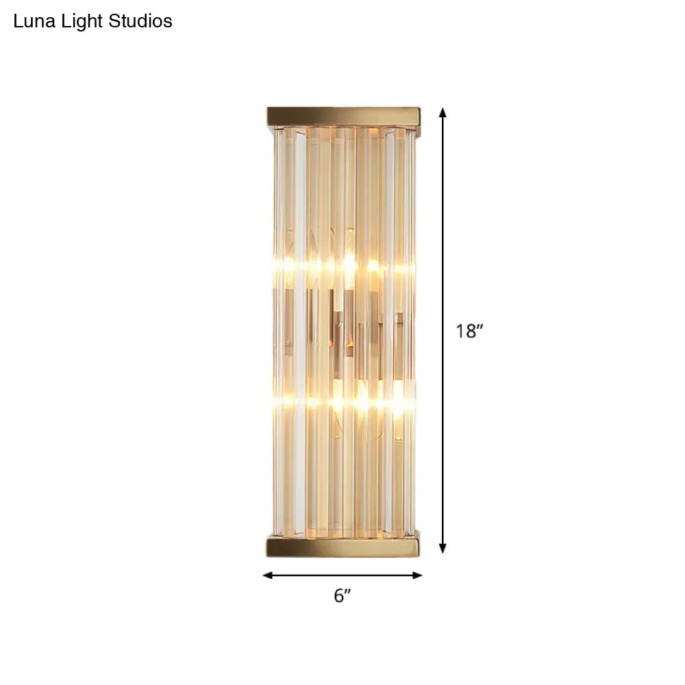 Elegant Gold Crystal Wall Sconce for Home