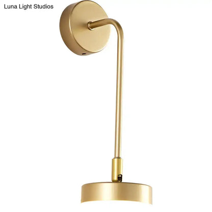 Gold LED Sconce Wall Mounted Lamp for Bedroom
