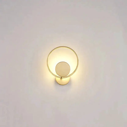 Gold LED Sconce Wall Mounted Lamp for Bedroom
