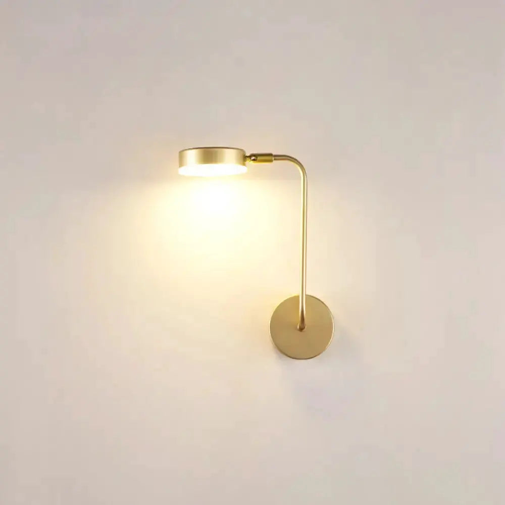 Gold LED Sconce Wall Mounted Lamp for Bedroom