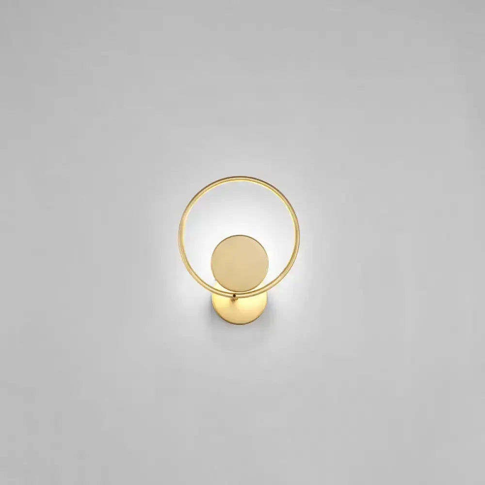 Gold LED Sconce Wall Mounted Lamp for Bedroom