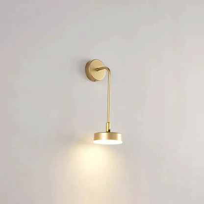 Gold LED Sconce Wall Mounted Lamp for Bedroom