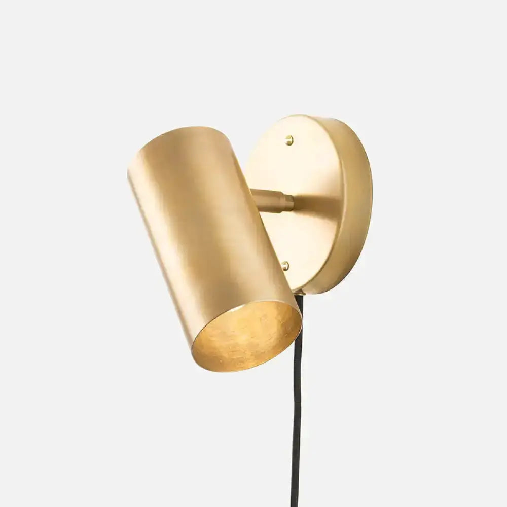 Minimalist Gold Metal Wall Lamp Bedside Spotlight