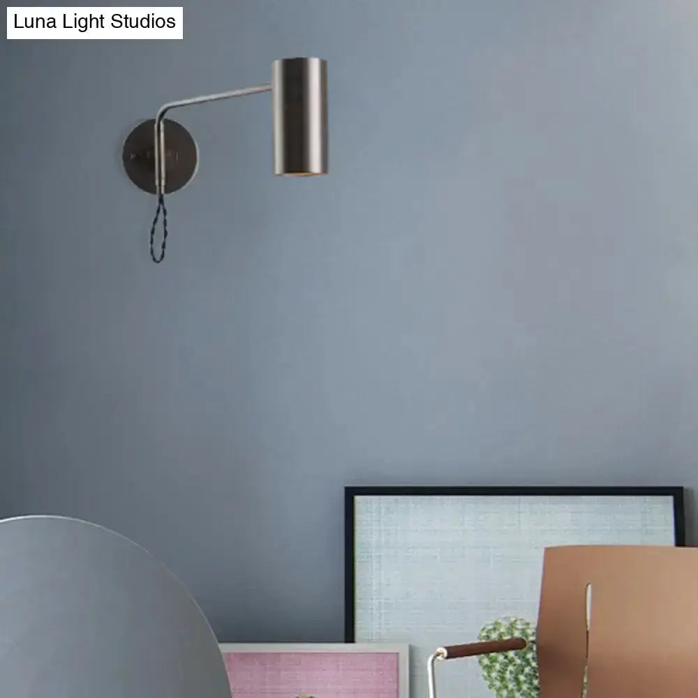 Minimalist Gold Metal Wall Lamp Bedside Spotlight