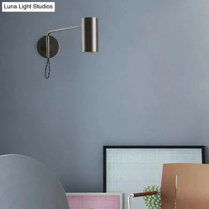 Minimalist Gold Metal Wall Lamp Bedside Spotlight