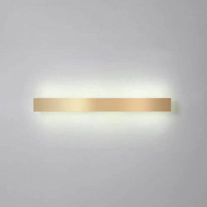 Gold plated LED wall sconce bar light, minimalist warm glow, Decorbites on Tampa Home & Garden Store