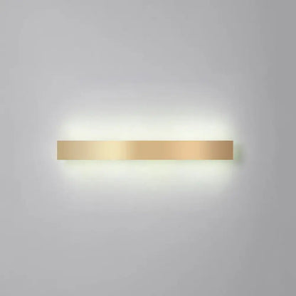 Gold plated LED wall sconce bar light with minimalist design, wall-mounted glow on Tampa Home & Garden Store