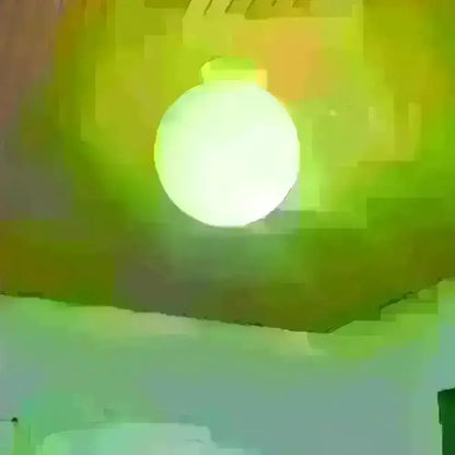 Minimalist Green Glass Spherical Sconce Light
