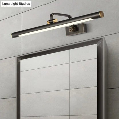 Black Gold Vanity Light by Decorbites, wall-mounted LED bar with brass accents over mirror on Tampa Home & Garden Store