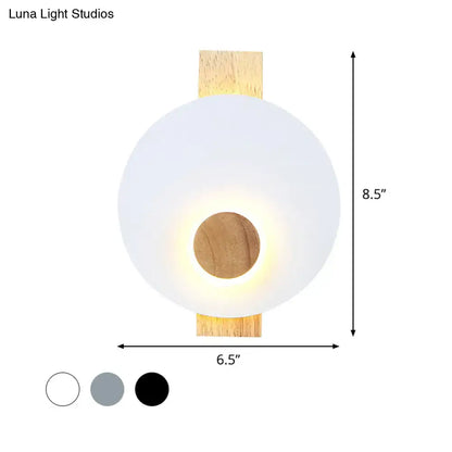 Gray metal disk sconce by Decorbites 8.5in tall, 6.5in wide on Tampa Home & Garden Store