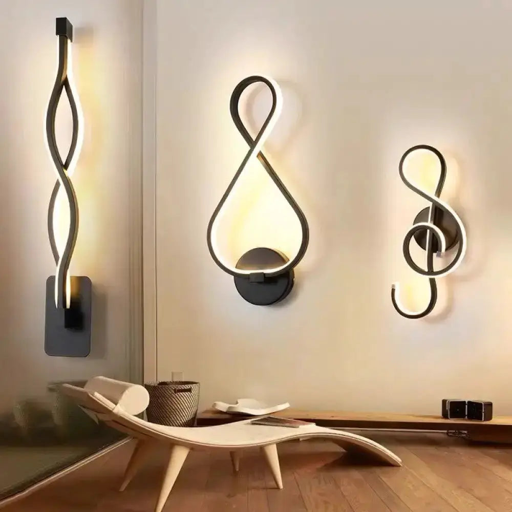 Minimalist Line Art Sconce Light Fixture Hallway