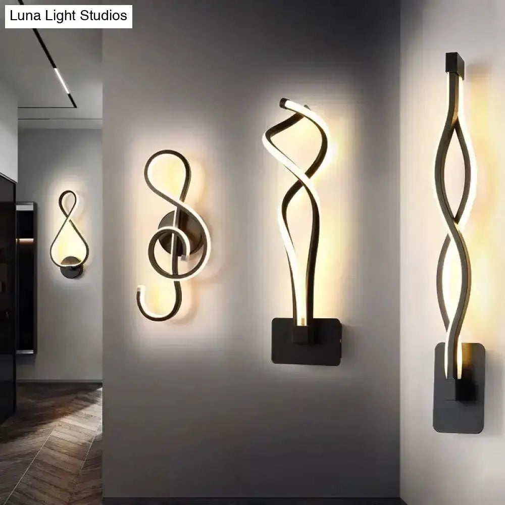 Minimalist Line Art Sconce Light Fixture Hallway