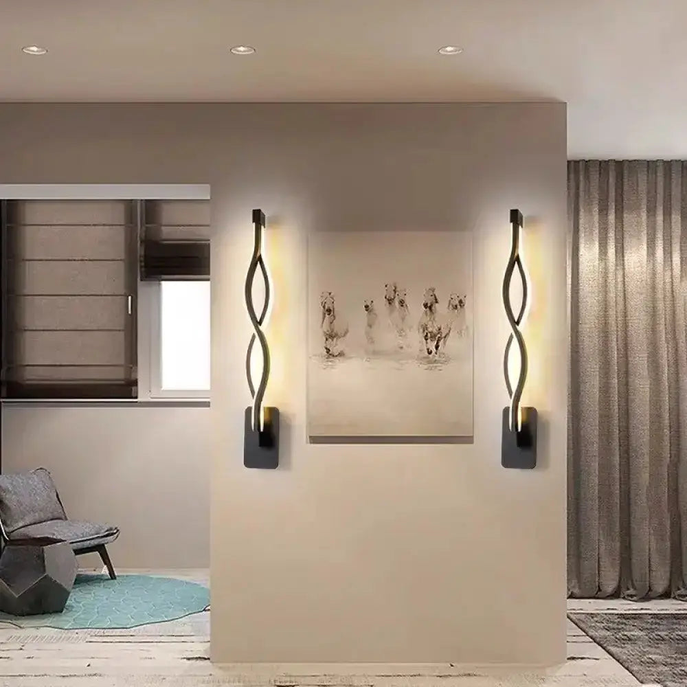 Minimalist Line Art Sconce Light Fixture Hallway