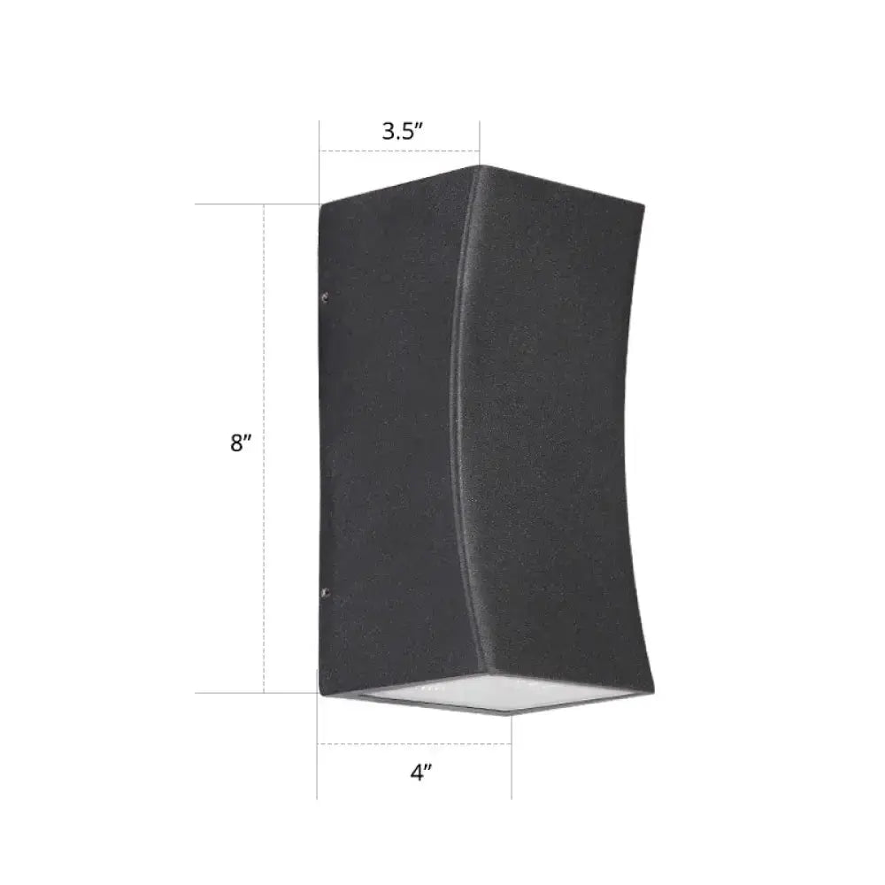 Minimalist black curved metal wall sconce for living room lighting by Decorbites on Tampa Home & Garden Store