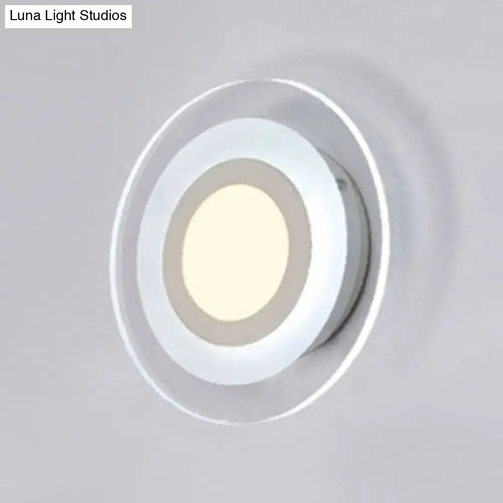 Square LED Wall Lamp by Decorbites, white finish, recessed wall light on Tampa Home & Garden Store