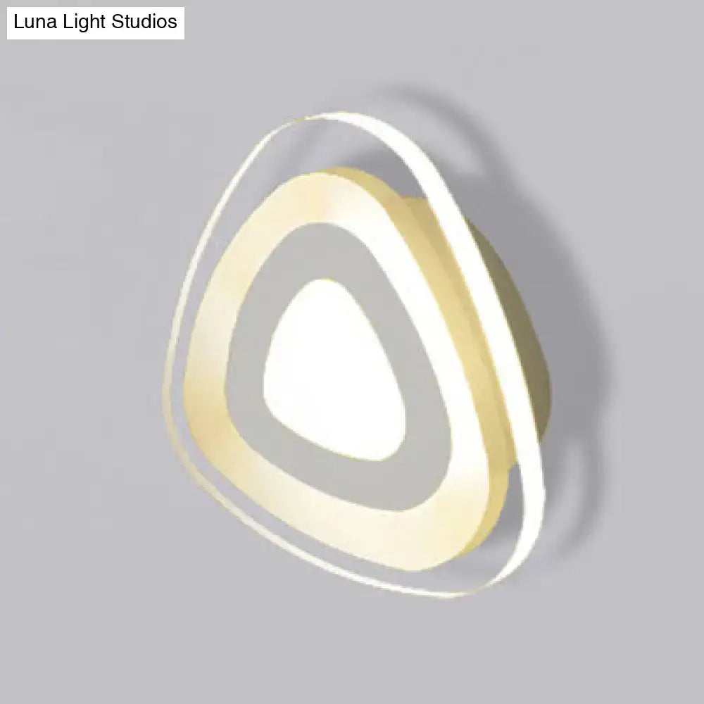 Square LED Wall Lamp Decorbites with ring-style layered rings and warm white glow on Tampa Home & Garden Store