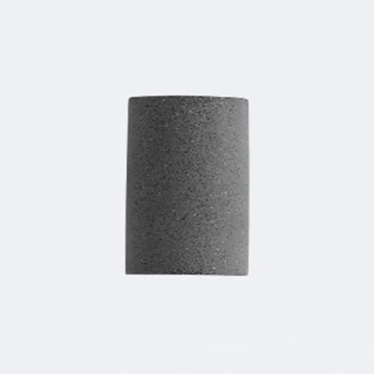 Speckled concrete wall light, cylindrical dark-gray sconce with rough textured finish on Tampa Home & Garden Store