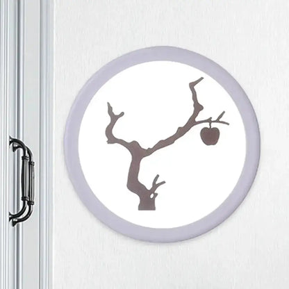 Minimalist Tree Silhouette Wall Lamp White Coffee