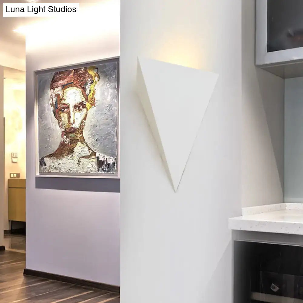 White Cone Wall Lamp by Decorbites, modern geometric white wall sconce on Tampa Home & Garden Store
