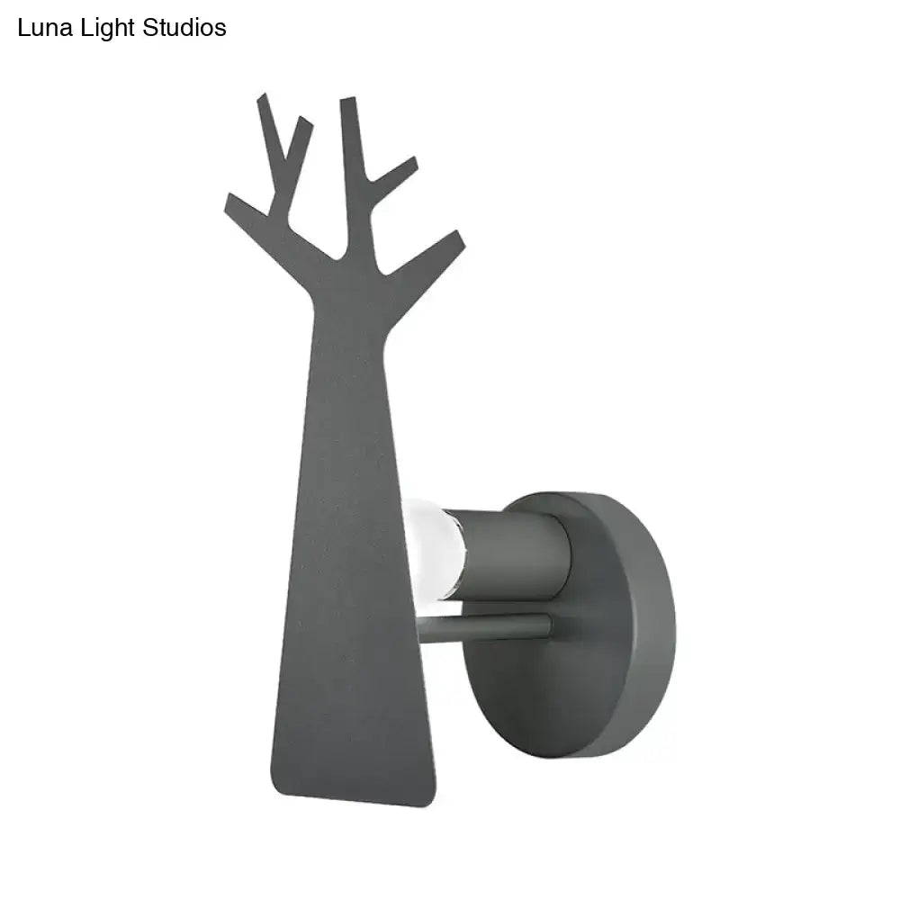 Tree Wall Mount Light - Nordic Macaron Style - Green/Grey/White - Bedroom Lighting