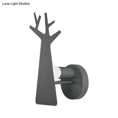 Tree Wall Mount Light - Nordic Macaron Style - Green/Grey/White - Bedroom Lighting