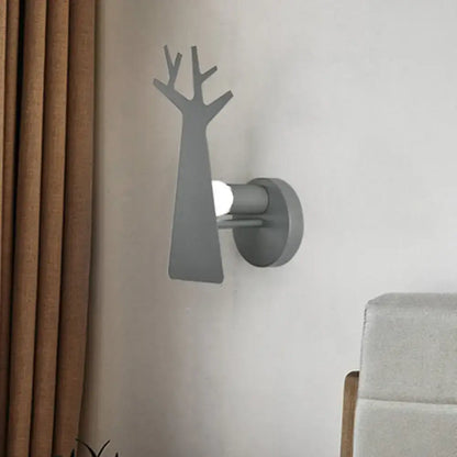 Tree Wall Mount Light - Nordic Macaron Style - Green/Grey/White - Bedroom Lighting