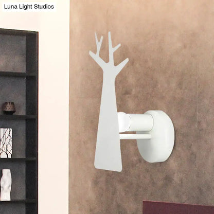 Tree Wall Mount Light - Nordic Macaron Style - Green/Grey/White - Bedroom Lighting