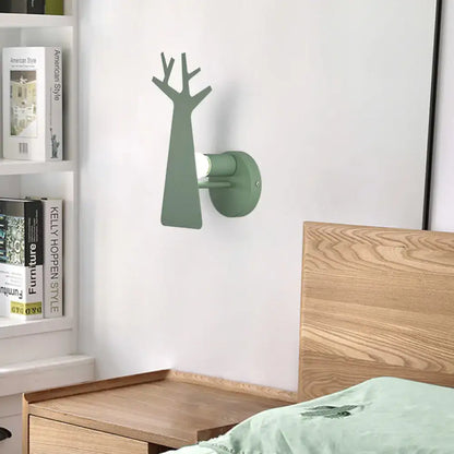 Tree Wall Mount Light - Nordic Macaron Style - Green/Grey/White - Bedroom Lighting