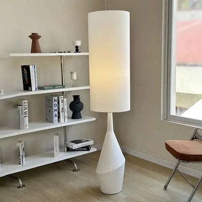 Cream LED Floor Lamp Nordic Minimalist Shade