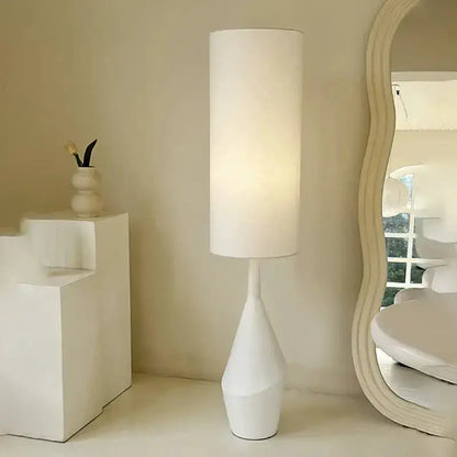 Cream LED Floor Lamp Nordic Minimalist Shade