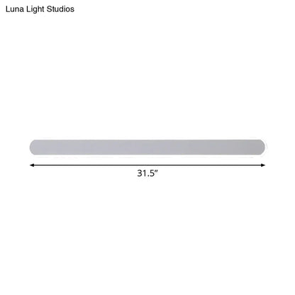 White LED acrylic vanity sconce, 31.5 inches long, Decorbites bathroom lighting on Tampa Home & Garden Store