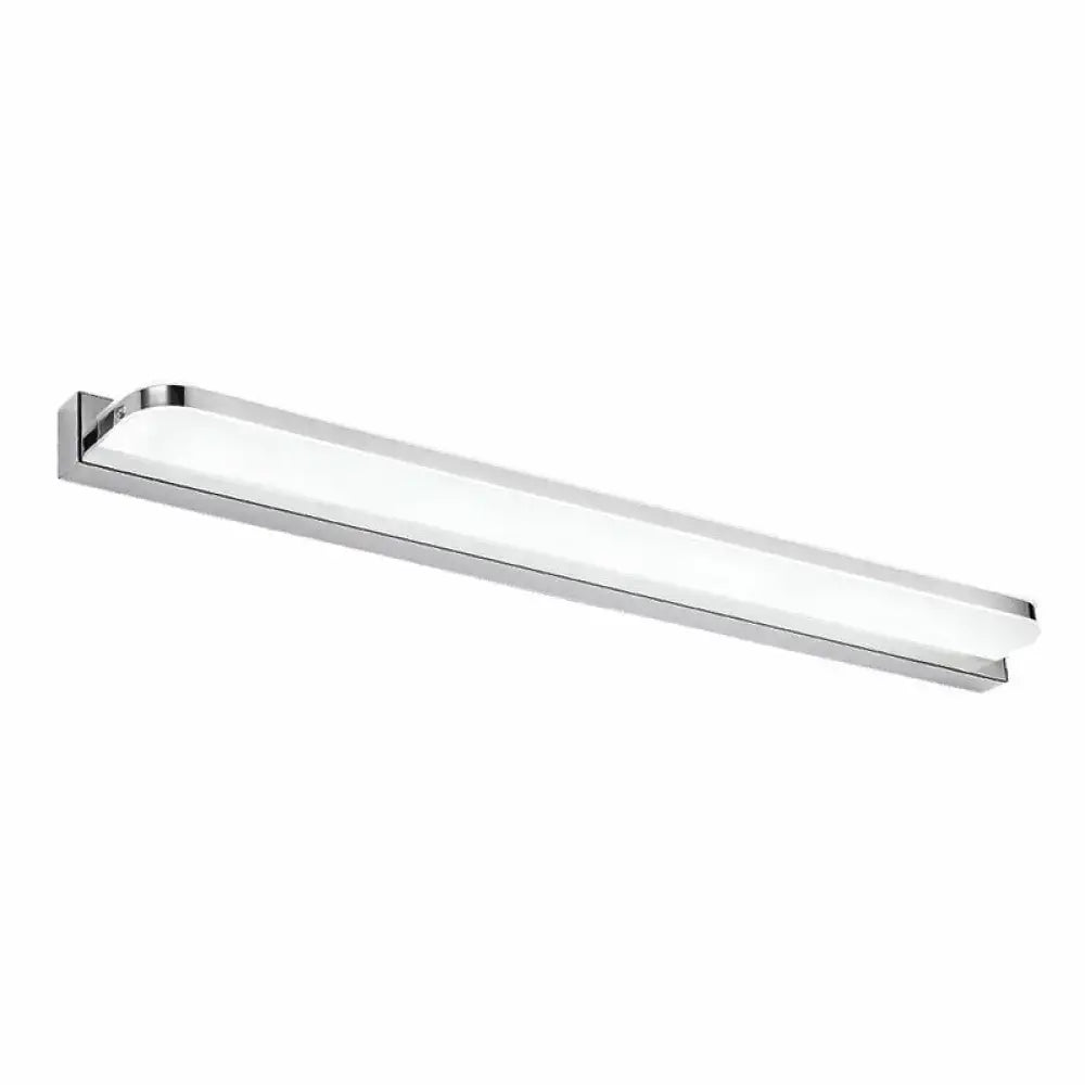 White stainless LED wall light by Decorbites with chrome frame on Tampa Home & Garden Store