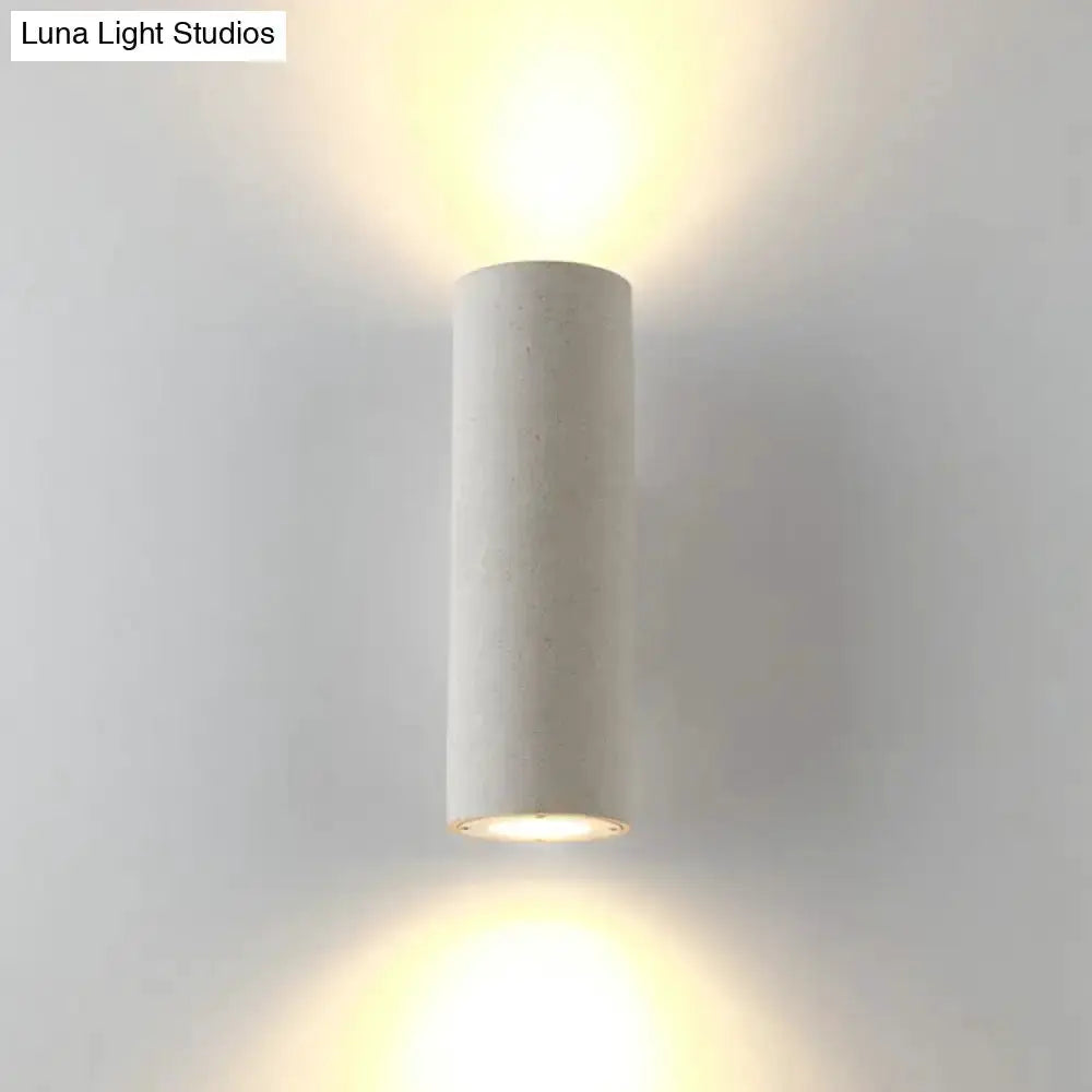 Minimalist White Terrazzo Stair Wall Sconce