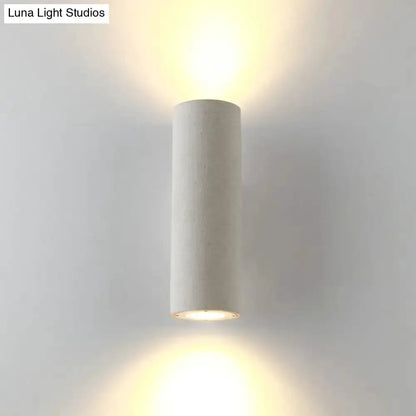 Minimalist White Terrazzo Stair Wall Sconce