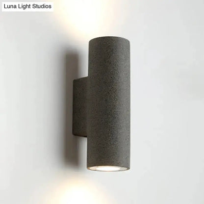 Minimalist White Terrazzo Stair Wall Sconce